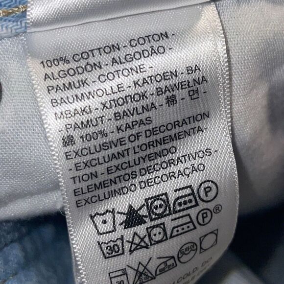 Levi's Silver Tab ‘94 Baggy Jeans‎ Sz 29 Light Wash Mid Rise Ripped Straight NWT - Picture 10 of 10